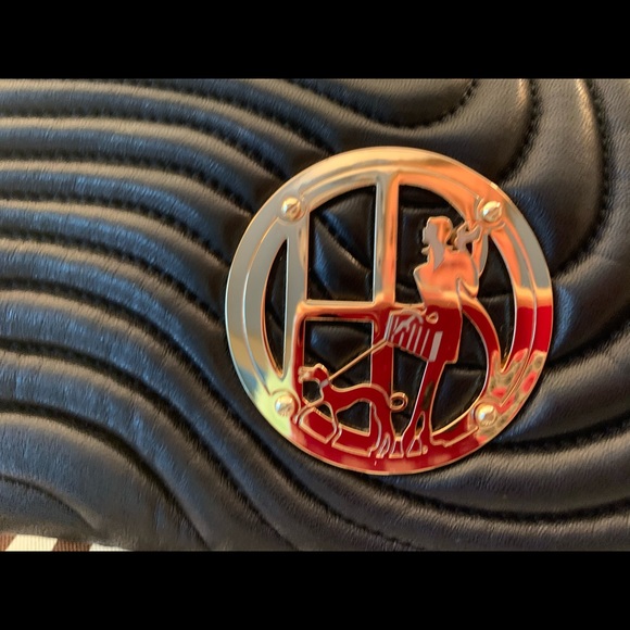 Henri Bendel Black Quilted Handbag - Picture 2 of 8